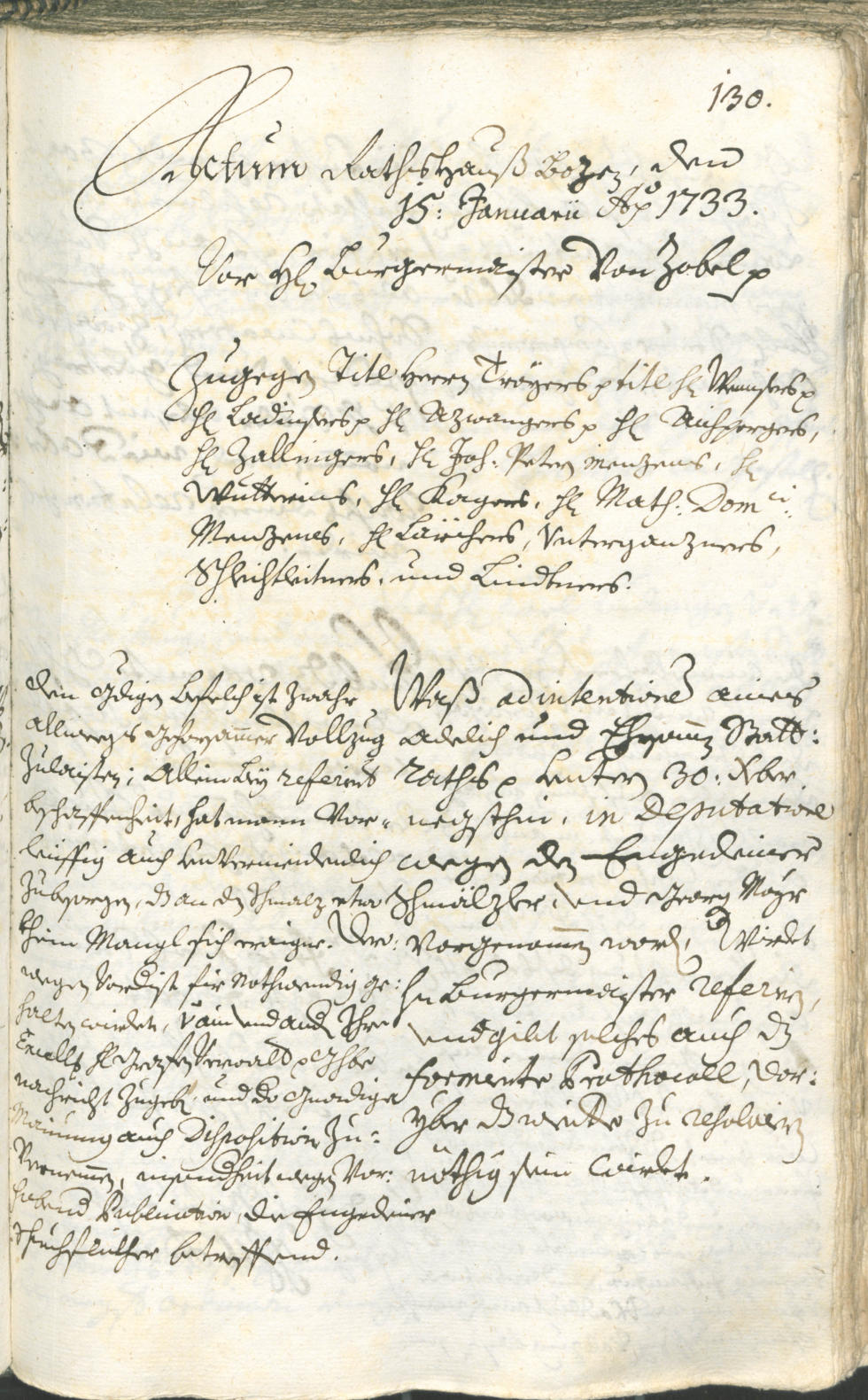 Civic Archives of Bozen-Bolzano - BOhisto Ratsprotokoll 1732/35 