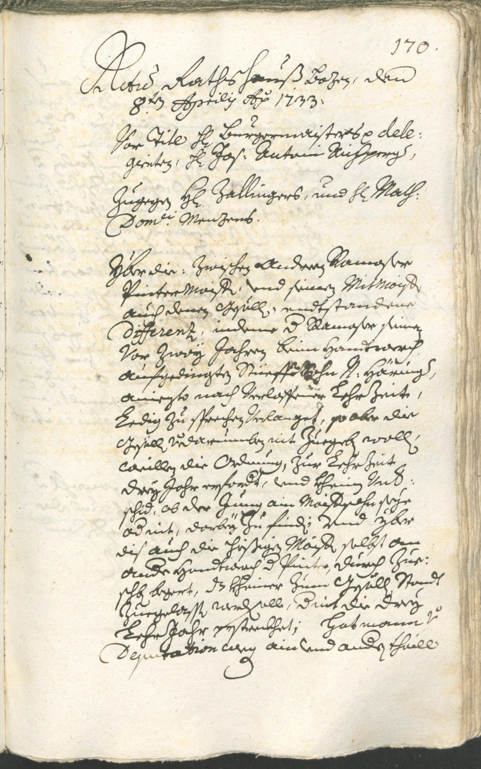 Civic Archives of Bozen-Bolzano - BOhisto Ratsprotokoll 1732/35 