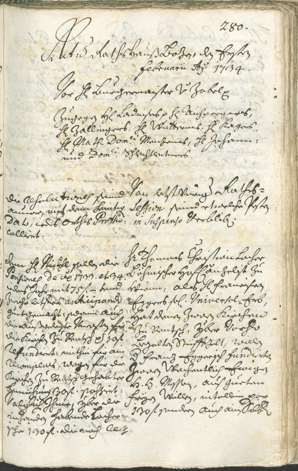 Civic Archives of Bozen-Bolzano - BOhisto Ratsprotokoll 1732/35 