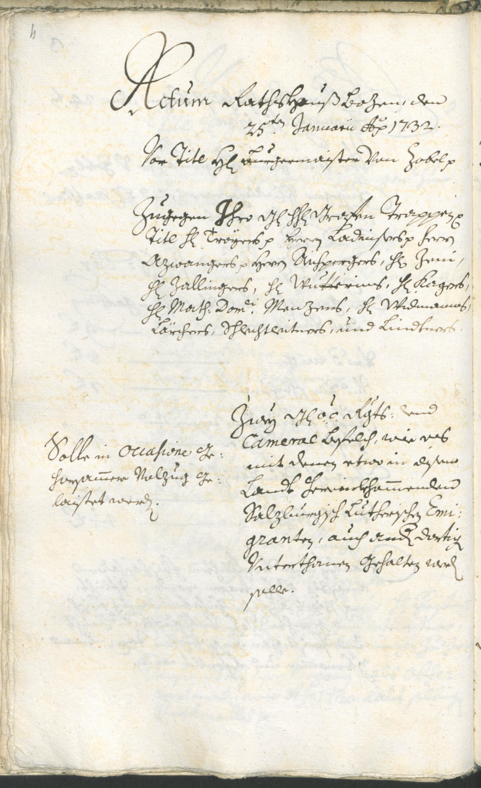 Civic Archives of Bozen-Bolzano - BOhisto Ratsprotokoll 1732/35 