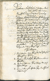 Stadtarchiv Bozen - BOhisto Ratsprotokoll 1732/35 - 