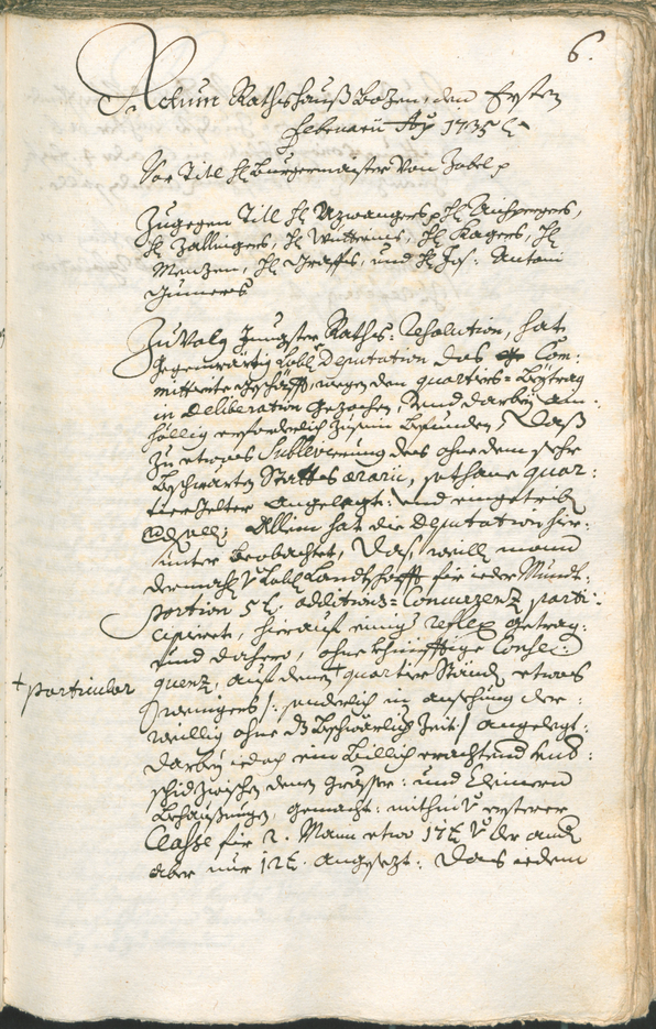 Archivio Storico della Città di Bolzano - BOhisto protocollo consiliare 1735/38 