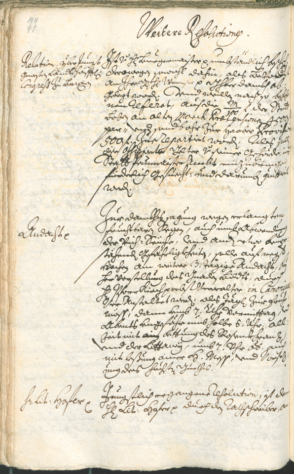 Archivio Storico della Città di Bolzano - BOhisto protocollo consiliare 1735/38 