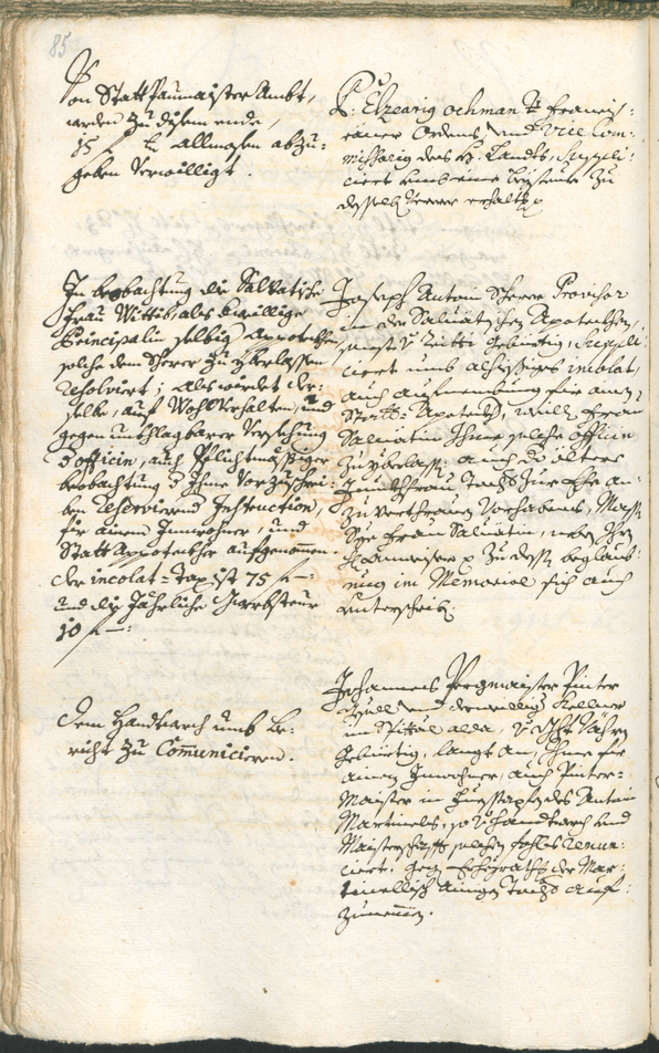 Archivio Storico della Città di Bolzano - BOhisto protocollo consiliare 1735/38 