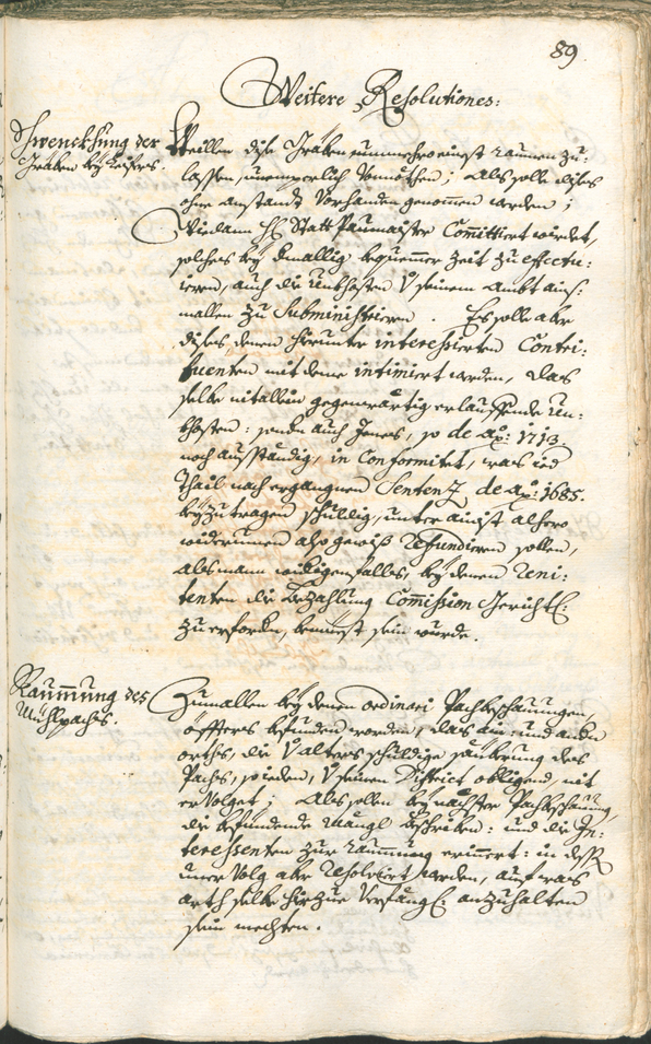 Archivio Storico della Città di Bolzano - BOhisto protocollo consiliare 1735/38 