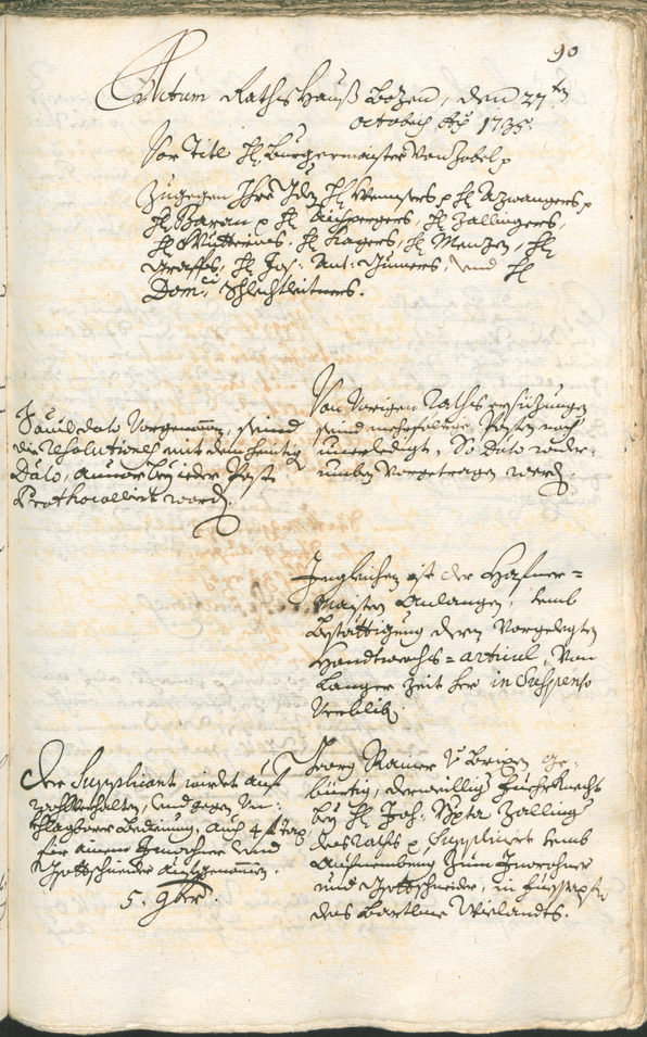 Archivio Storico della Città di Bolzano - BOhisto protocollo consiliare 1735/38 