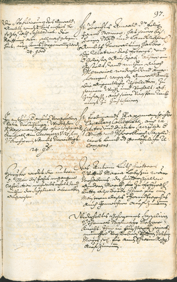 Stadtarchiv Bozen - BOhisto Ratsprotokoll 1735/38 