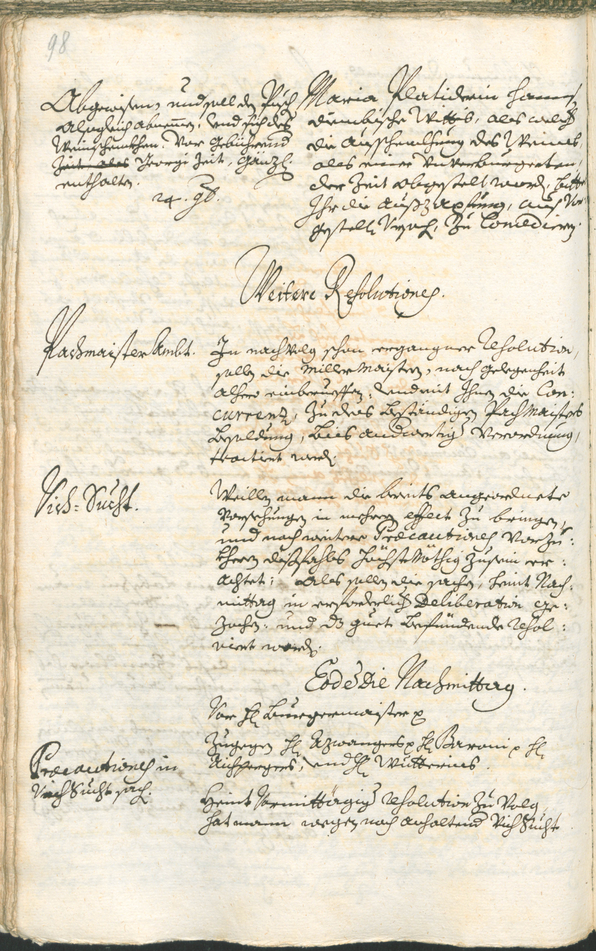 Archivio Storico della Città di Bolzano - BOhisto protocollo consiliare 1735/38 