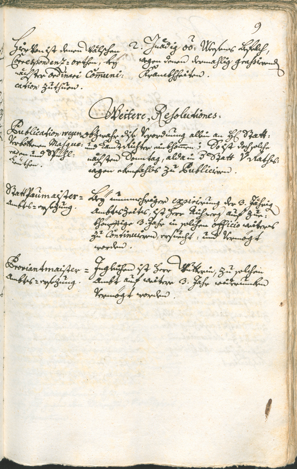Stadtarchiv Bozen - BOhisto Ratsprotokoll 1735/38 