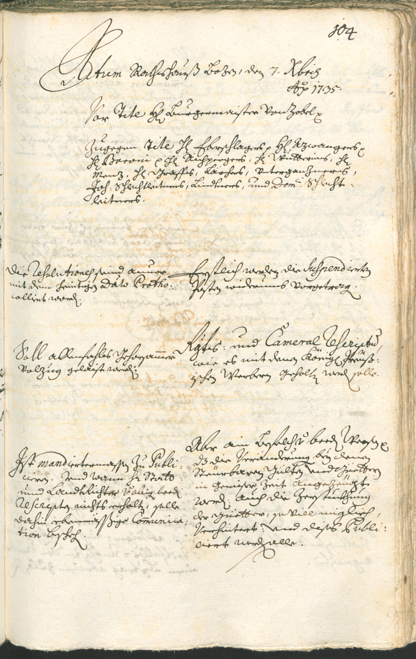 Civic Archives of Bozen-Bolzano - BOhisto Ratsprotokoll 1735/38 