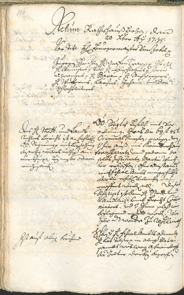 Archivio Storico della Città di Bolzano - BOhisto protocollo consiliare 1735/38 