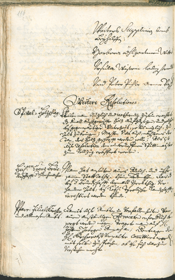 Civic Archives of Bozen-Bolzano - BOhisto Ratsprotokoll 1735/38 