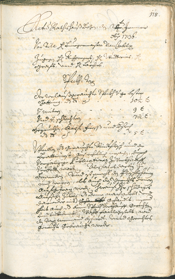 Archivio Storico della Città di Bolzano - BOhisto protocollo consiliare 1735/38 