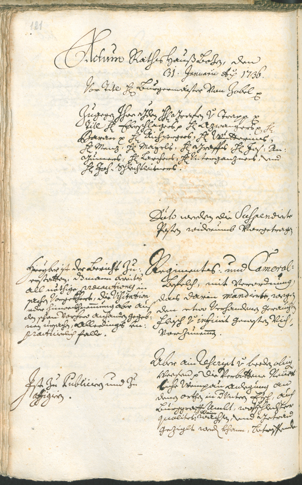 Civic Archives of Bozen-Bolzano - BOhisto Ratsprotokoll 1735/38 