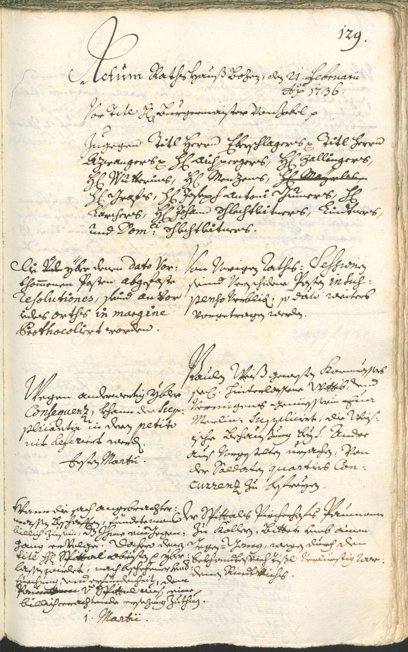 Archivio Storico della Città di Bolzano - BOhisto protocollo consiliare 1735/38 