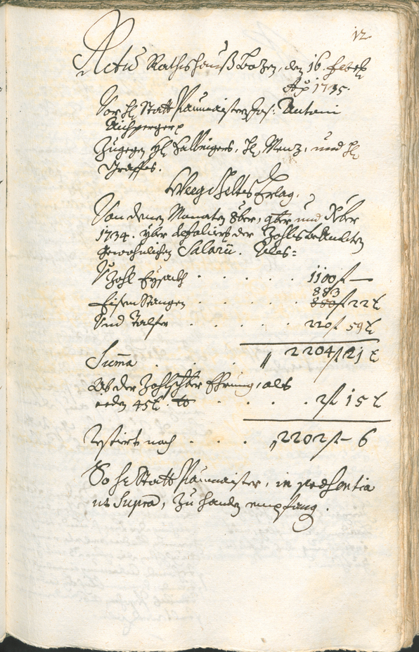 Civic Archives of Bozen-Bolzano - BOhisto Ratsprotokoll 1735/38 