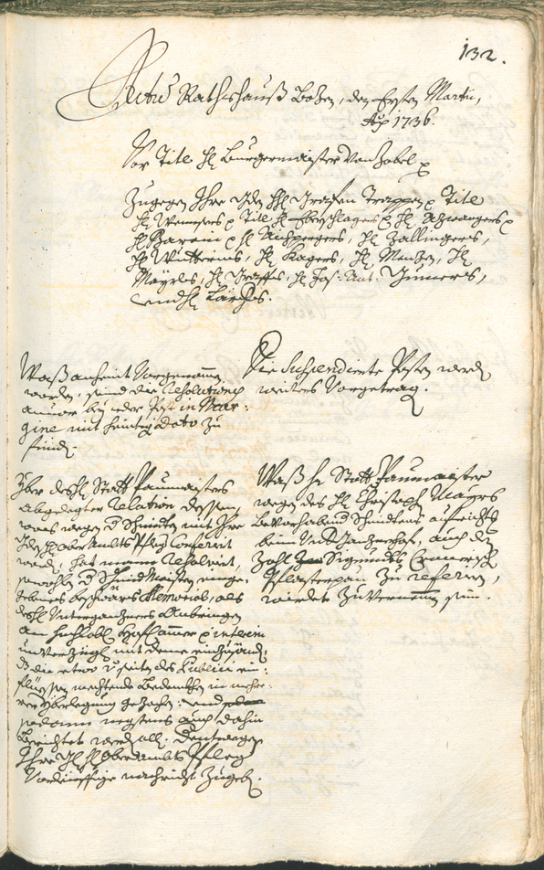 Archivio Storico della Città di Bolzano - BOhisto protocollo consiliare 1735/38 