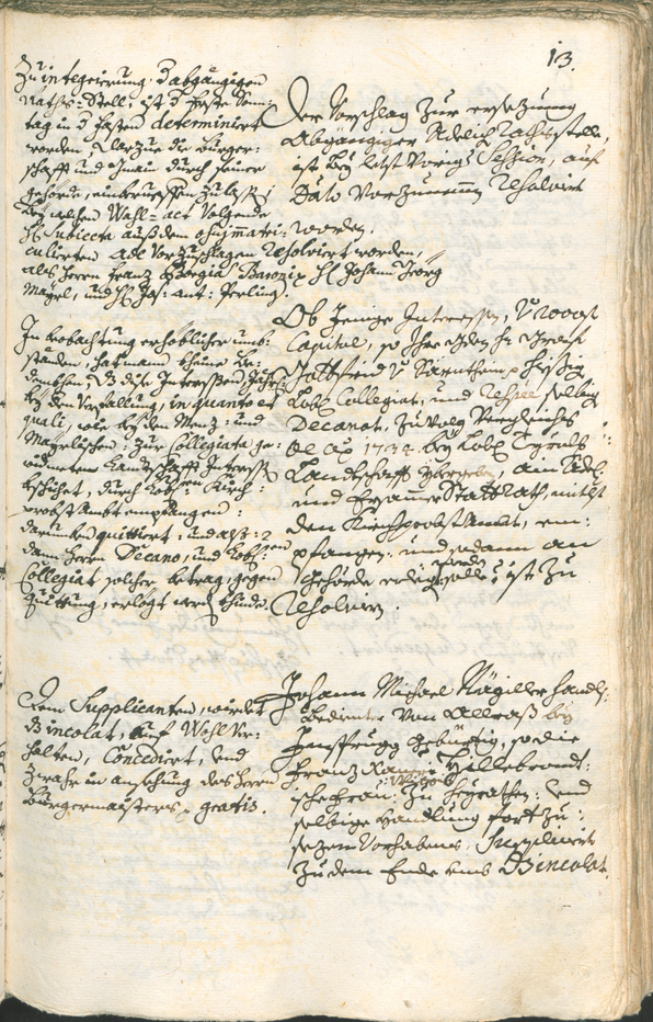 Archivio Storico della Città di Bolzano - BOhisto protocollo consiliare 1735/38 