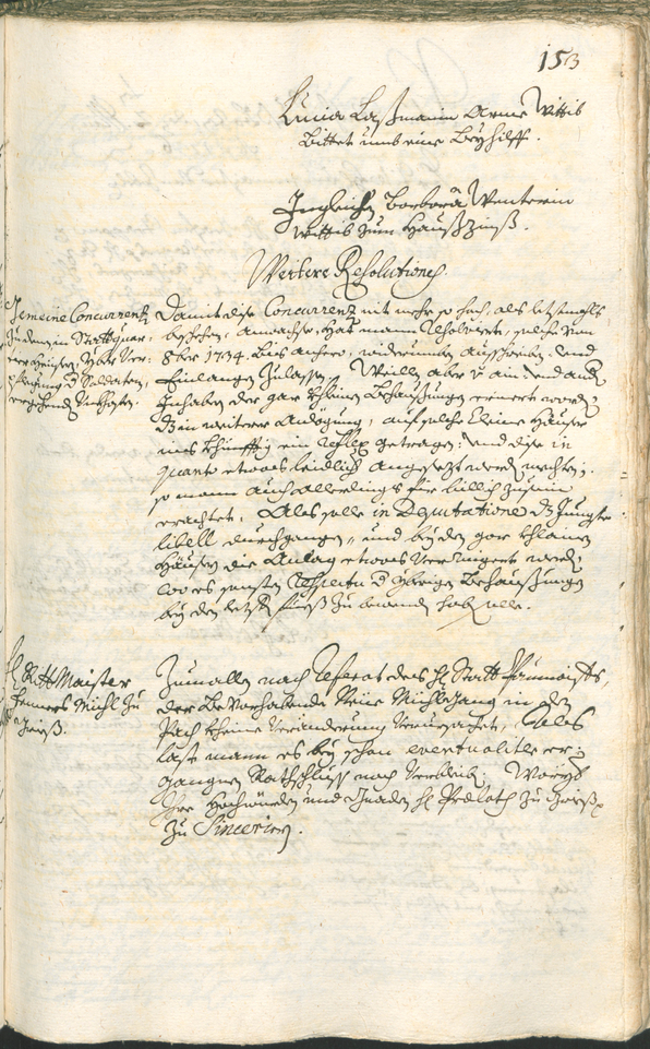 Civic Archives of Bozen-Bolzano - BOhisto Ratsprotokoll 1735/38 