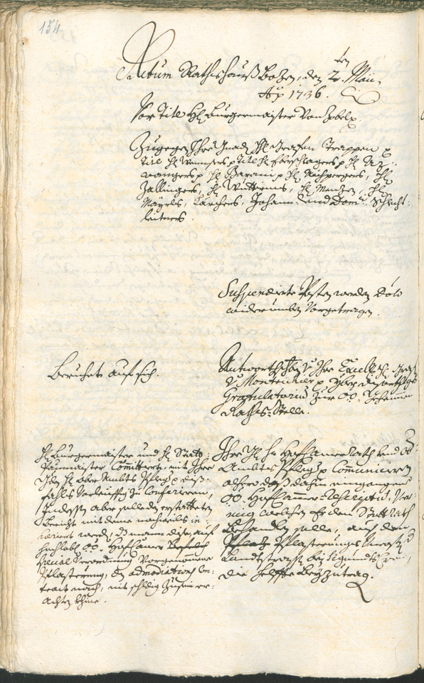 Archivio Storico della Città di Bolzano - BOhisto protocollo consiliare 1735/38 