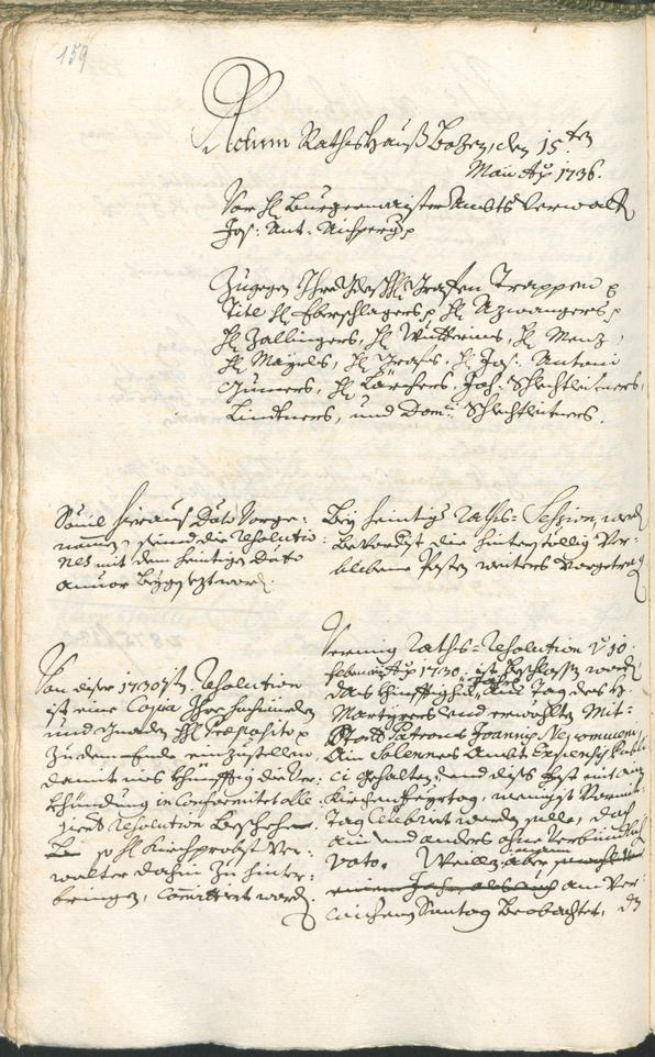 Archivio Storico della Città di Bolzano - BOhisto protocollo consiliare 1735/38 