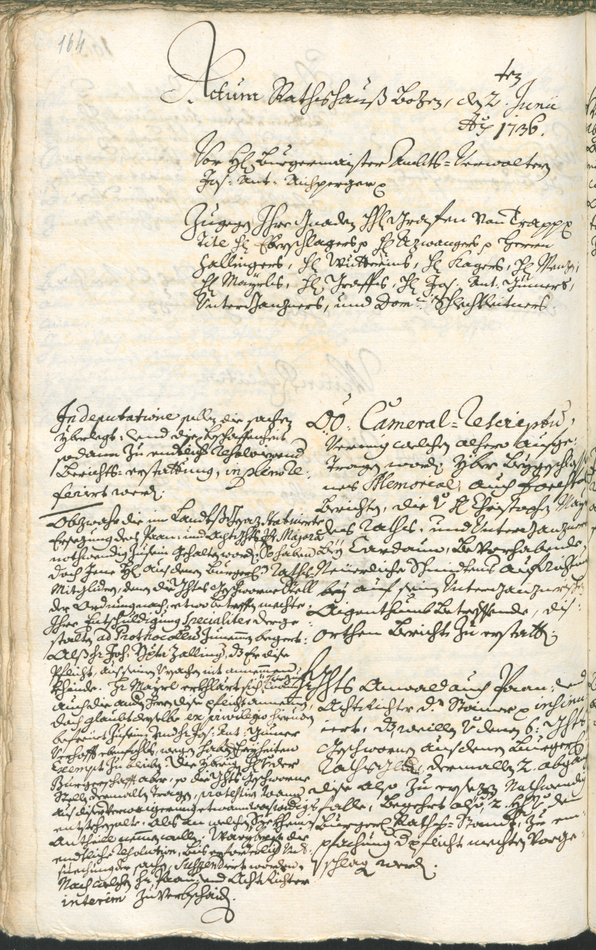 Archivio Storico della Città di Bolzano - BOhisto protocollo consiliare 1735/38 