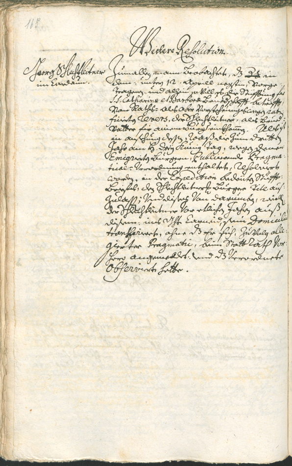 Civic Archives of Bozen-Bolzano - BOhisto Ratsprotokoll 1735/38 