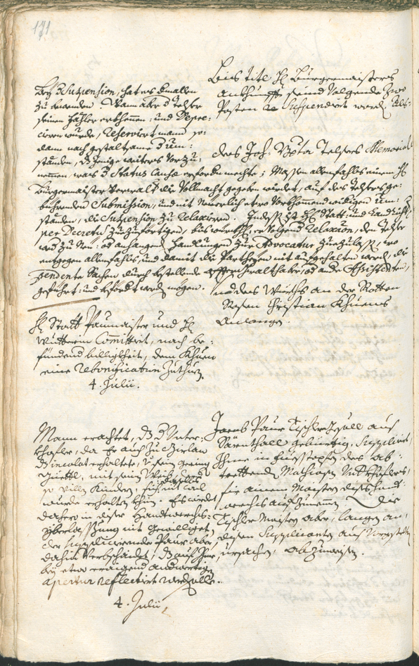 Civic Archives of Bozen-Bolzano - BOhisto Ratsprotokoll 1735/38 