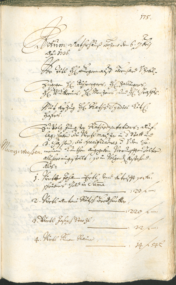 Archivio Storico della Città di Bolzano - BOhisto protocollo consiliare 1735/38 