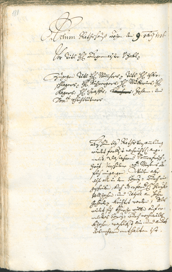 Civic Archives of Bozen-Bolzano - BOhisto Ratsprotokoll 1735/38 