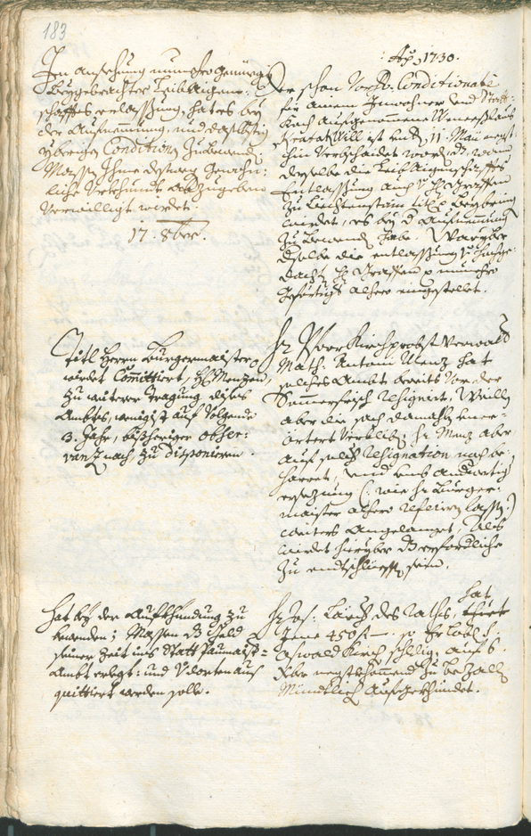 Archivio Storico della Città di Bolzano - BOhisto protocollo consiliare 1735/38 