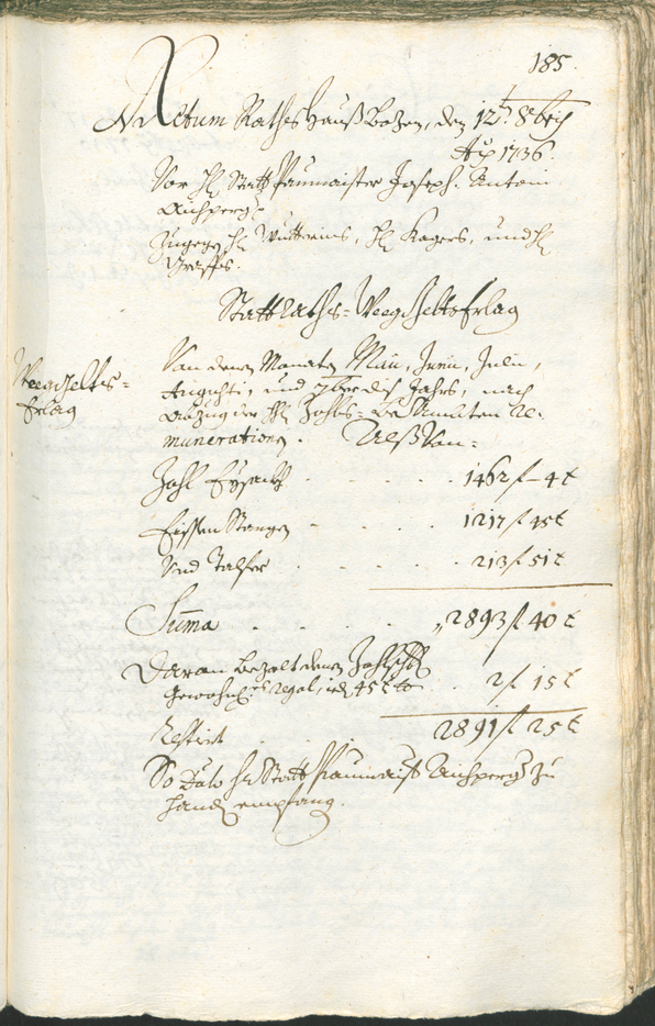 Archivio Storico della Città di Bolzano - BOhisto protocollo consiliare 1735/38 