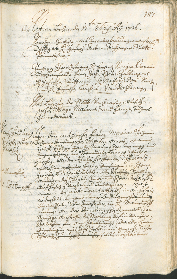 Archivio Storico della Città di Bolzano - BOhisto protocollo consiliare 1735/38 