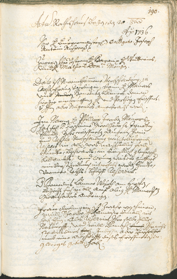 Archivio Storico della Città di Bolzano - BOhisto protocollo consiliare 1735/38 