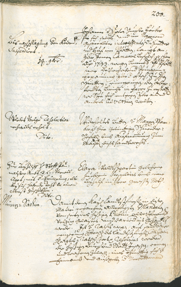 Civic Archives of Bozen-Bolzano - BOhisto Ratsprotokoll 1735/38 