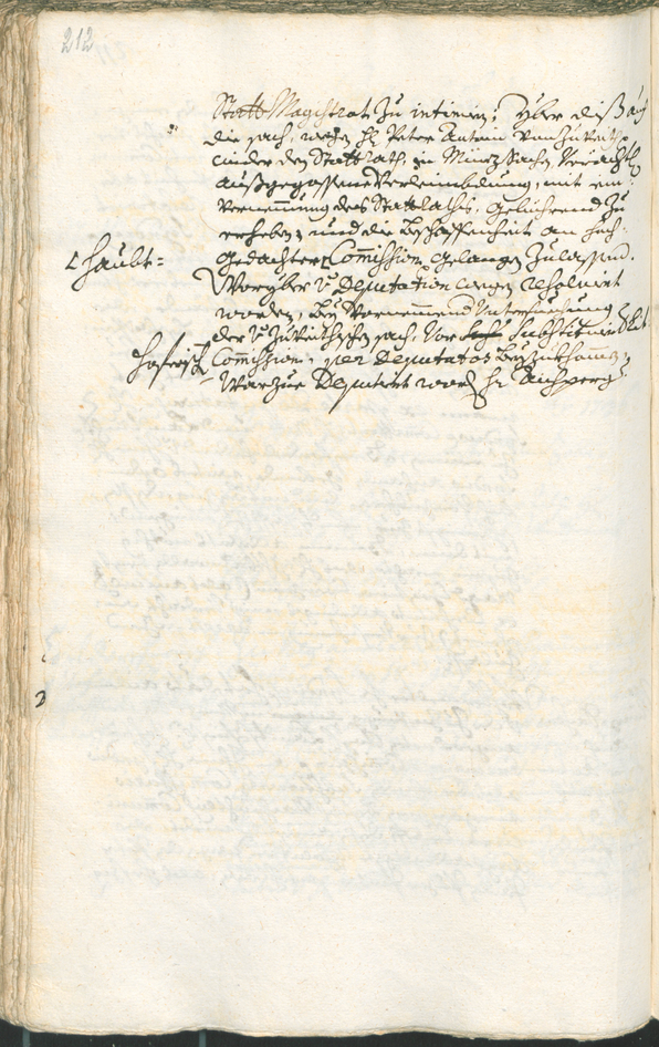 Stadtarchiv Bozen - BOhisto Ratsprotokoll 1735/38 