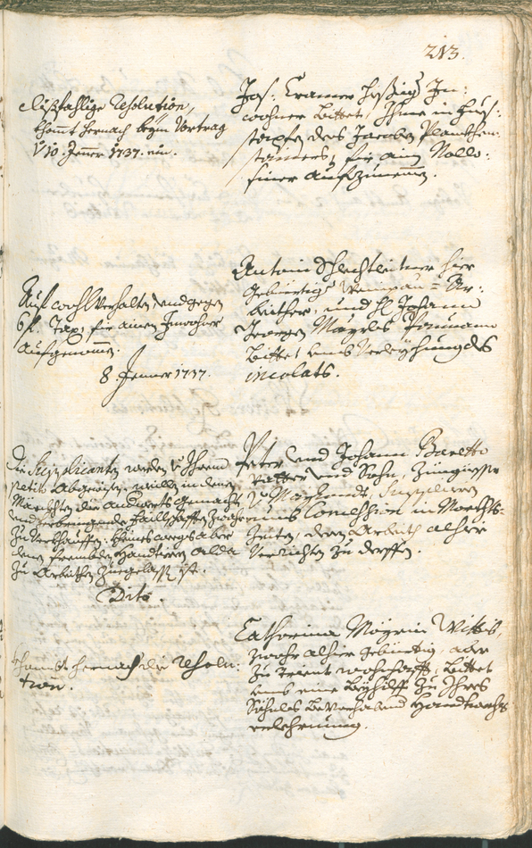 Archivio Storico della Città di Bolzano - BOhisto protocollo consiliare 1735/38 