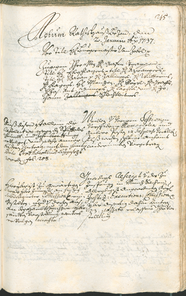 Civic Archives of Bozen-Bolzano - BOhisto Ratsprotokoll 1735/38 