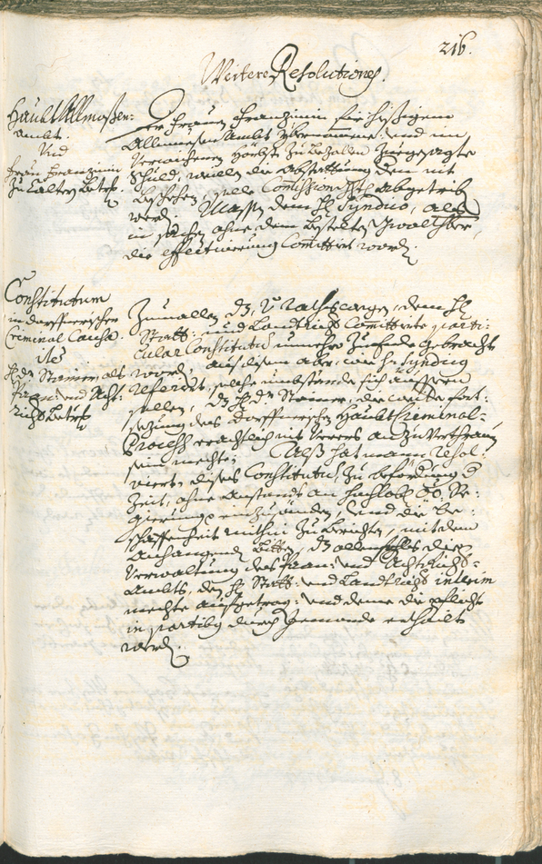 Archivio Storico della Città di Bolzano - BOhisto protocollo consiliare 1735/38 