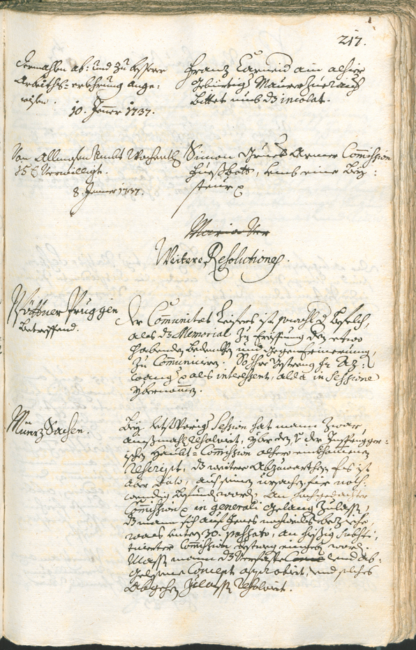 Civic Archives of Bozen-Bolzano - BOhisto Ratsprotokoll 1735/38 