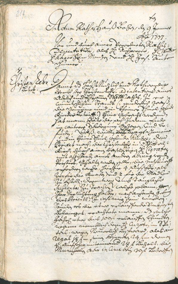 Civic Archives of Bozen-Bolzano - BOhisto Ratsprotokoll 1735/38 