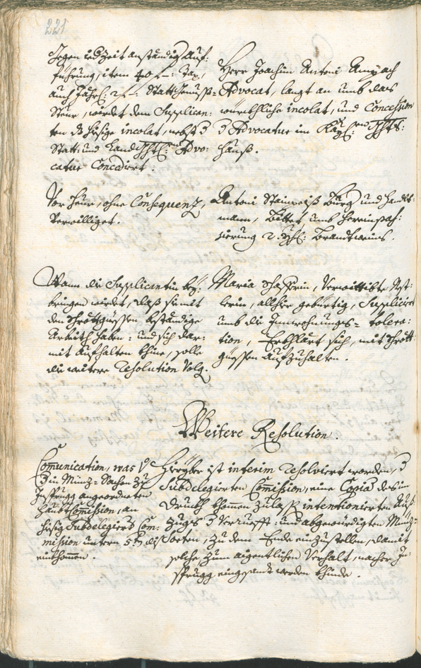 Stadtarchiv Bozen - BOhisto Ratsprotokoll 1735/38 