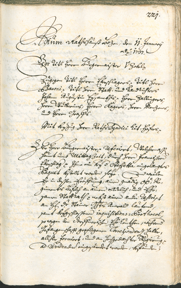 Stadtarchiv Bozen - BOhisto Ratsprotokoll 1735/38 