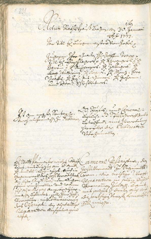 Archivio Storico della Città di Bolzano - BOhisto protocollo consiliare 1735/38 