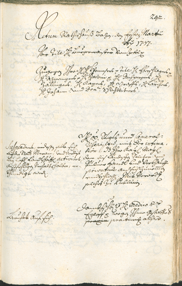 Civic Archives of Bozen-Bolzano - BOhisto Ratsprotokoll 1735/38 