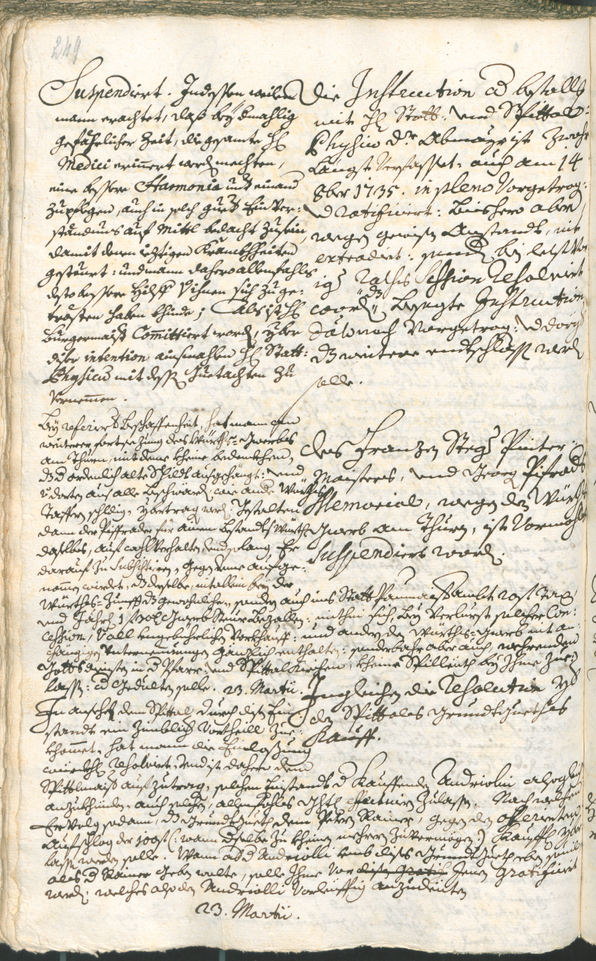 Archivio Storico della Città di Bolzano - BOhisto protocollo consiliare 1735/38 