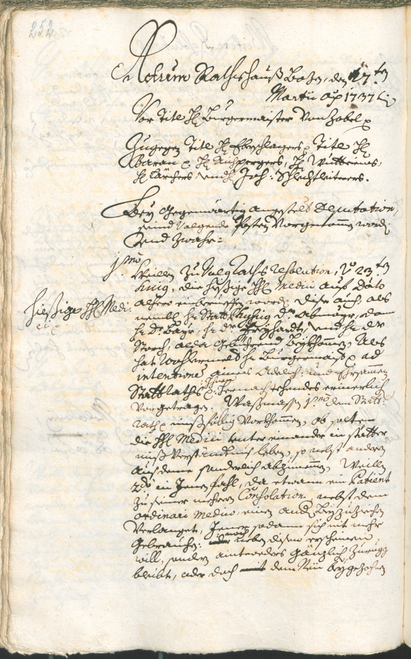 Archivio Storico della Città di Bolzano - BOhisto protocollo consiliare 1735/38 