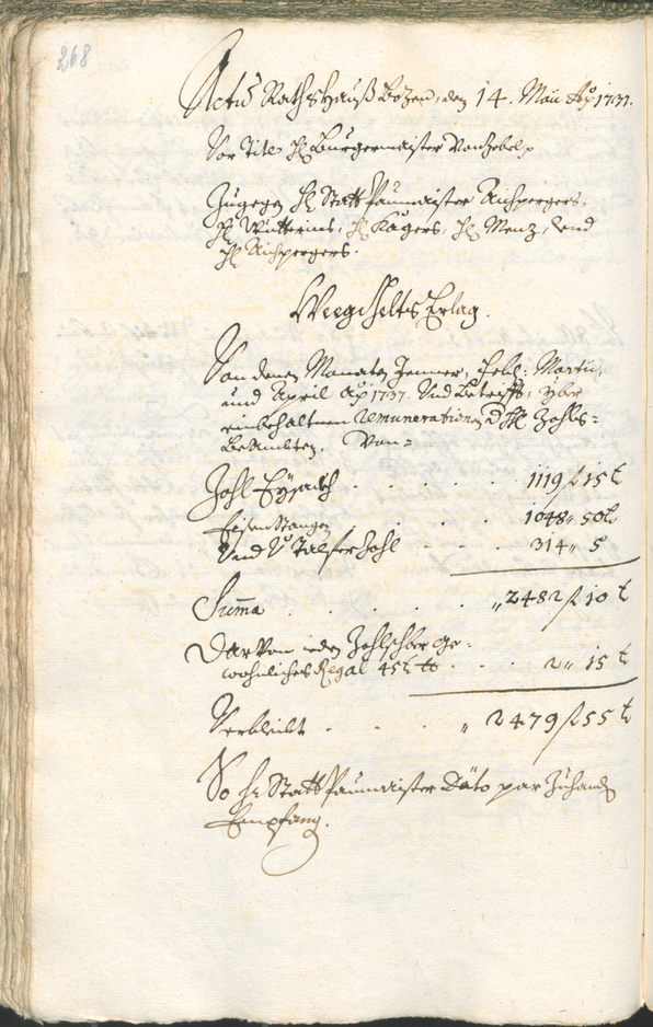 Archivio Storico della Città di Bolzano - BOhisto protocollo consiliare 1735/38 