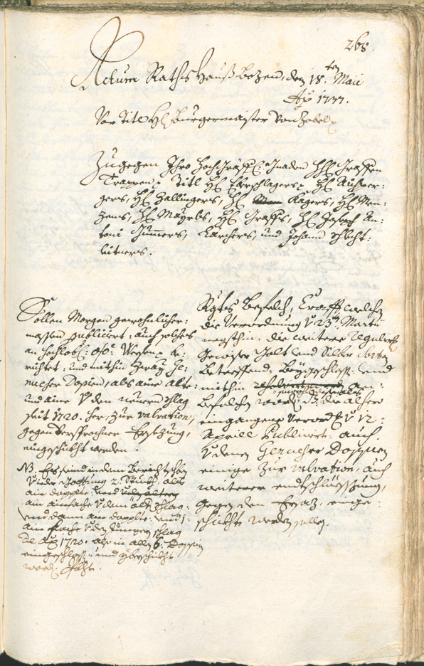 Archivio Storico della Città di Bolzano - BOhisto protocollo consiliare 1735/38 