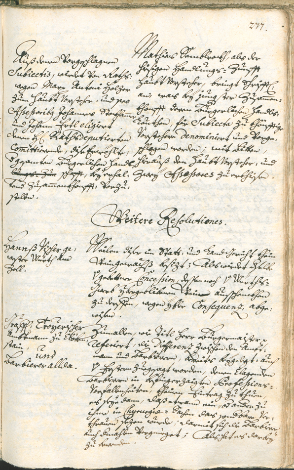 Archivio Storico della Città di Bolzano - BOhisto protocollo consiliare 1735/38 